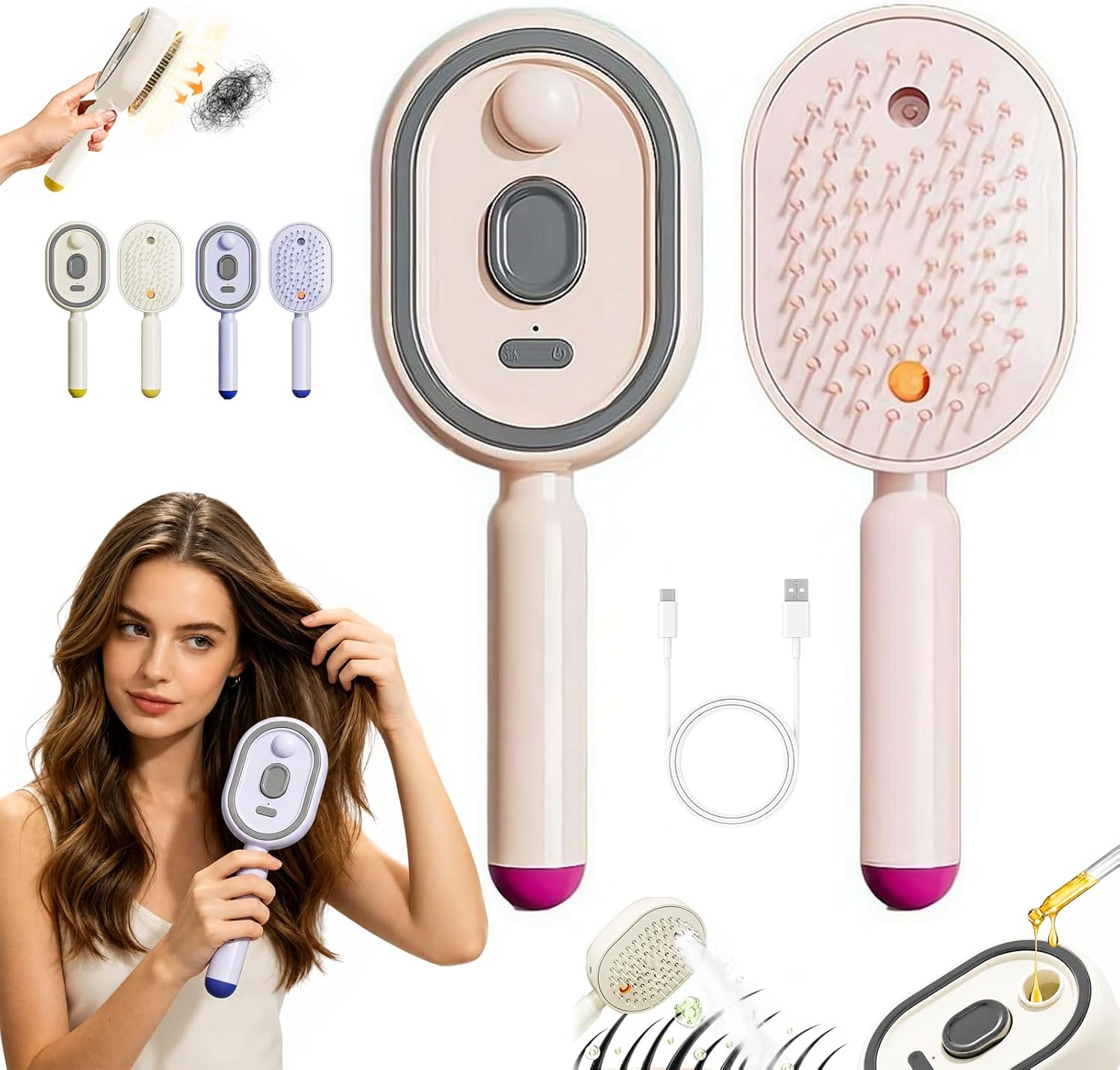 Electric Spray Air Cushion Massage Comb, 2026
